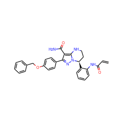 C=CC(=O)Nc1ccccc1[C@@H]1CCNc2c(C(N)=O)c(-c3ccc(OCc4ccccc4)cc3)nn21 ZINC001772580806