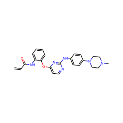 C=CC(=O)Nc1ccccc1Oc1ccnc(Nc2ccc(N3CCN(C)CC3)cc2)n1 ZINC001772646697