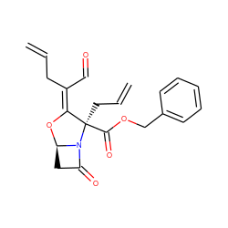 C=CC/C(C=O)=C1\O[C@@H]2CC(=O)N2[C@]1(CC=C)C(=O)OCc1ccccc1 ZINC000222282163