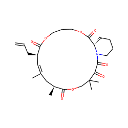 C=CC[C@@H]1/C=C(\C)C[C@H](C)C(=O)OCC(C)(C)C(=O)C(=O)N2CCCC[C@H]2C(=O)OCCCOC1=O ZINC000026981933