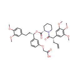 C=CC[C@H](C(=O)N1CCCC[C@H]1C(=O)O[C@@H](CCc1ccc(OC)c(OC)c1)c1cccc(OCC(=O)O)c1)c1cc(OC)c(OC)c(OC)c1 ZINC000034799797