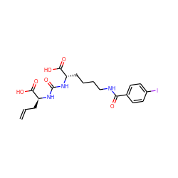 C=CC[C@H](NC(=O)N[C@@H](CCCCNC(=O)c1ccc(I)cc1)C(=O)O)C(=O)O ZINC000044712565