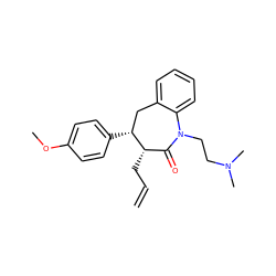 C=CC[C@H]1C(=O)N(CCN(C)C)c2ccccc2C[C@H]1c1ccc(OC)cc1 ZINC000013450645