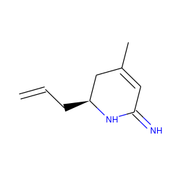 C=CC[C@H]1CC(C)=CC(=N)N1 ZINC000004392042