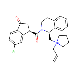 C=CC[N+]1(C[C@@H]2c3ccccc3CCN2C(=O)[C@@H]2CC(=O)c3ccc(Cl)cc32)CCCC1 ZINC000209477401