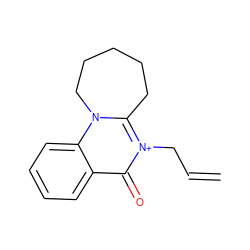 C=CC[n+]1c2n(c3ccccc3c1=O)CCCCC2 ZINC000003195278