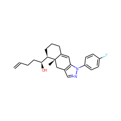 C=CCC[C@H](O)[C@H]1CCCC2=Cc3c(cnn3-c3ccc(F)cc3)C[C@@]21C ZINC000013560793