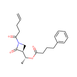 C=CCCC(=O)N1C[C@@H]([C@@H](C)OC(=O)CCCc2ccccc2)C1=O ZINC000045255182