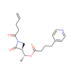 C=CCCC(=O)N1C[C@@H]([C@@H](C)OC(=O)CCCc2ccncc2)C1=O ZINC000095596938