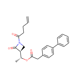 C=CCCC(=O)N1C[C@@H]([C@@H](C)OC(=O)Cc2ccc(-c3ccccc3)cc2)C1=O ZINC000045254832