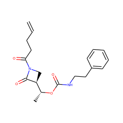 C=CCCC(=O)N1C[C@@H]([C@@H](C)OC(=O)NCCc2ccccc2)C1=O ZINC000095593579