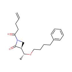 C=CCCC(=O)N1C[C@@H]([C@@H](C)OCCCCc2ccccc2)C1=O ZINC000095572548