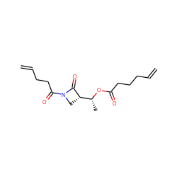 C=CCCCC(=O)O[C@H](C)[C@@H]1CN(C(=O)CCC=C)C1=O ZINC000045285695