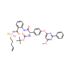 C=CCCCS(=O)(=O)NC(=O)c1ccccc1NC(=O)[C@@H](NC(=O)OC(C)(C)C)c1ccc(Oc2cc(OC)nc(-c3ccccc3)n2)cc1 ZINC000299820428