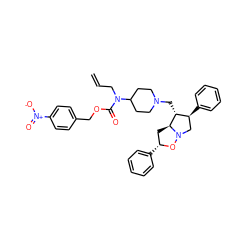 C=CCN(C(=O)OCc1ccc([N+](=O)[O-])cc1)C1CCN(C[C@@H]2[C@@H](c3ccccc3)CN3O[C@H](c4ccccc4)C[C@@H]23)CC1 ZINC000027735745