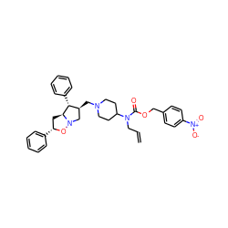 C=CCN(C(=O)OCc1ccc([N+](=O)[O-])cc1)C1CCN(C[C@H]2CN3O[C@H](c4ccccc4)C[C@H]3[C@@H]2c2ccccc2)CC1 ZINC000027744202