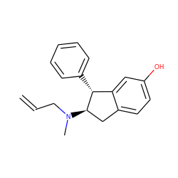 C=CCN(C)[C@@H]1Cc2ccc(O)cc2[C@H]1c1ccccc1 ZINC000027425059