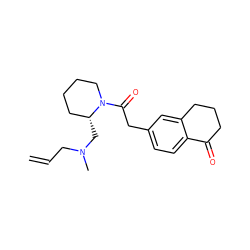 C=CCN(C)C[C@@H]1CCCCN1C(=O)Cc1ccc2c(c1)CCCC2=O ZINC000013738800