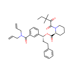 C=CCN(CC=C)C(=O)c1cccc([C@@H](CCc2ccccc2)OC(=O)[C@@H]2CCCCN2C(=O)C(=O)C(C)(C)CC)c1 ZINC000026968326