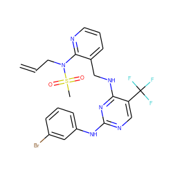 C=CCN(c1ncccc1CNc1nc(Nc2cccc(Br)c2)ncc1C(F)(F)F)S(C)(=O)=O ZINC001772579990