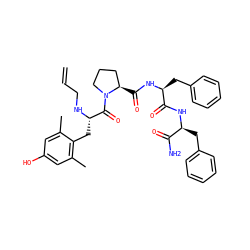 C=CCN[C@@H](Cc1c(C)cc(O)cc1C)C(=O)N1CCC[C@H]1C(=O)N[C@@H](Cc1ccccc1)C(=O)N[C@@H](Cc1ccccc1)C(N)=O ZINC000028816955