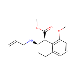 C=CCN[C@@H]1CCc2cccc(OC)c2[C@@H]1C(=O)OC ZINC000027756292