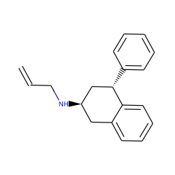 C=CCN[C@@H]1Cc2ccccc2[C@@H](c2ccccc2)C1 ZINC000013557333