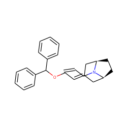 C=CCN1[C@H]2CC[C@@H]1CC(=CCOC(c1ccccc1)c1ccccc1)C2 ZINC000073197849