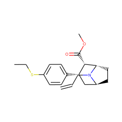 C=CCN1[C@H]2CC[C@H]1[C@@H](C(=O)OC)[C@@H](c1ccc(SCC)cc1)C2 ZINC000101281369