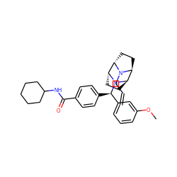 C=CCN1[C@H]2CC[C@H]1[C@H]1CC[C@H]2N1[C@H](c1ccc(C(=O)NC2CCCCC2)cc1)c1cccc(OC)c1 ZINC000103149581