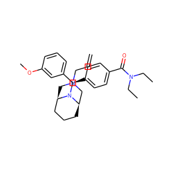 C=CCN1C[C@@H]2CCC[C@H](C1)N2[C@H](c1ccc(C(=O)N(CC)CC)cc1)c1cccc(OC)c1 ZINC000141483895