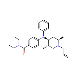 C=CCN1C[C@H](C)[C@@H](N(c2ccccc2)c2ccc(C(=O)N(CC)CC)cc2)C[C@H]1C ZINC000013862288