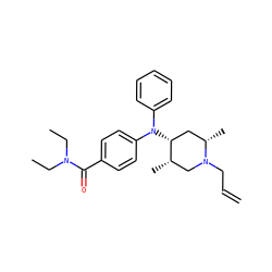 C=CCN1C[C@H](C)[C@H](N(c2ccccc2)c2ccc(C(=O)N(CC)CC)cc2)C[C@@H]1C ZINC000013862286