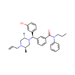 C=CCN1C[C@H](C)N([C@@H](c2cccc(O)c2)c2cccc(C(=O)N(CCC)c3ccccc3)c2)C[C@H]1C ZINC000022444800