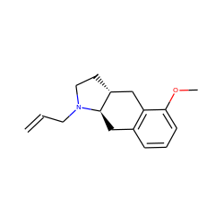 C=CCN1CC[C@@H]2Cc3c(cccc3OC)C[C@H]21 ZINC000013826569