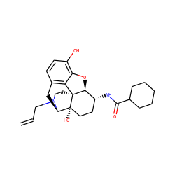 C=CCN1CC[C@]23c4c5ccc(O)c4O[C@H]2[C@H](NC(=O)C2CCCCC2)CC[C@@]3(O)[C@H]1C5 ZINC000095553664