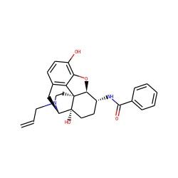 C=CCN1CC[C@]23c4c5ccc(O)c4O[C@H]2[C@H](NC(=O)c2ccccc2)CC[C@@]3(O)[C@H]1C5 ZINC000095553703