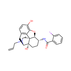 C=CCN1CC[C@]23c4c5ccc(O)c4O[C@H]2[C@H](NC(=O)c2ccccc2I)CC[C@@]3(O)[C@H]1C5 ZINC000095553165