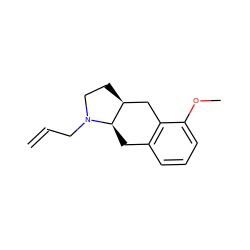 C=CCN1CC[C@H]2Cc3c(cccc3OC)C[C@H]21 ZINC000013826565