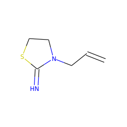 C=CCN1CCSC1=N ZINC000003865387