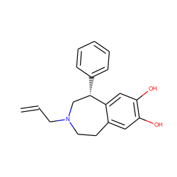 C=CCN1CCc2cc(O)c(O)cc2[C@@H](c2ccccc2)C1 ZINC000003870332