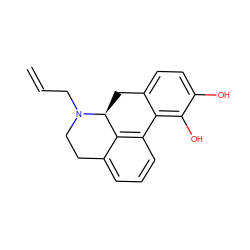 C=CCN1CCc2cccc3c2[C@@H]1Cc1ccc(O)c(O)c1-3 ZINC000002039533