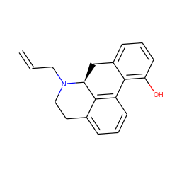 C=CCN1CCc2cccc3c2[C@@H]1Cc1cccc(O)c1-3 ZINC000013860706