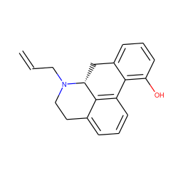 C=CCN1CCc2cccc3c2[C@H]1Cc1cccc(O)c1-3 ZINC000013860705