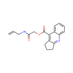 C=CCNC(=O)COC(=O)c1c2c(nc3ccccc13)CCC2 ZINC000006312918