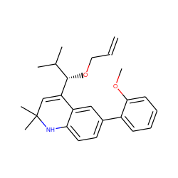 C=CCO[C@H](C1=CC(C)(C)Nc2ccc(-c3ccccc3OC)cc21)C(C)C ZINC000014968738