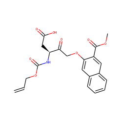 C=CCOC(=O)N[C@@H](CC(=O)O)C(=O)COc1cc2ccccc2cc1C(=O)OC ZINC000003810731