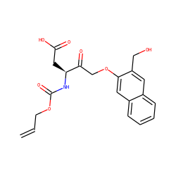 C=CCOC(=O)N[C@@H](CC(=O)O)C(=O)COc1cc2ccccc2cc1CO ZINC000001541608