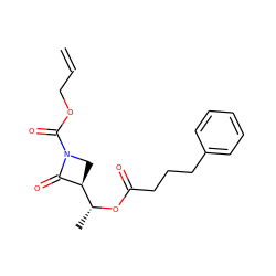 C=CCOC(=O)N1C[C@@H]([C@@H](C)OC(=O)CCCc2ccccc2)C1=O ZINC000095598347