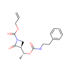 C=CCOC(=O)N1C[C@@H]([C@@H](C)OC(=O)NCCc2ccccc2)C1=O ZINC000095596681